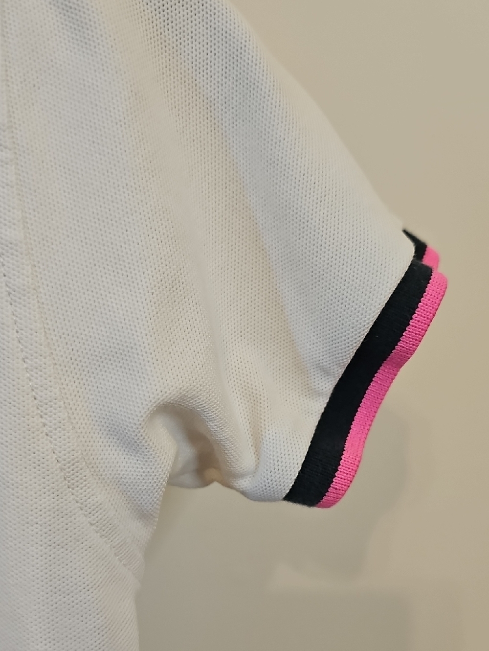 Psycho Bunny White Boys' Polo Shirt with Black And Pink Trim - Picture 8 of 12